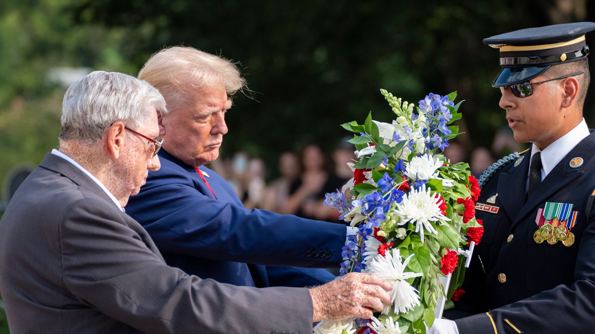 Trump campaign staff had physical altercation with official at military cemetery, reports say