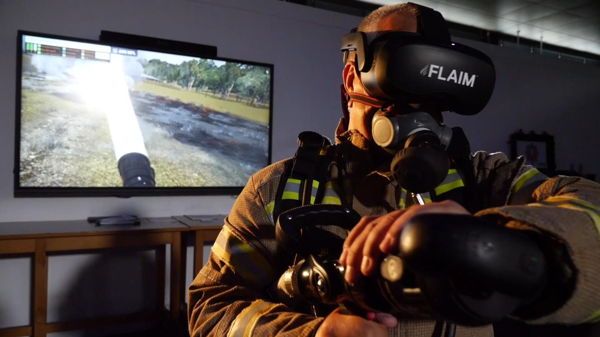 Haptic hoses and hot suits: How VR is helping firefighters prepare for climate change challenges