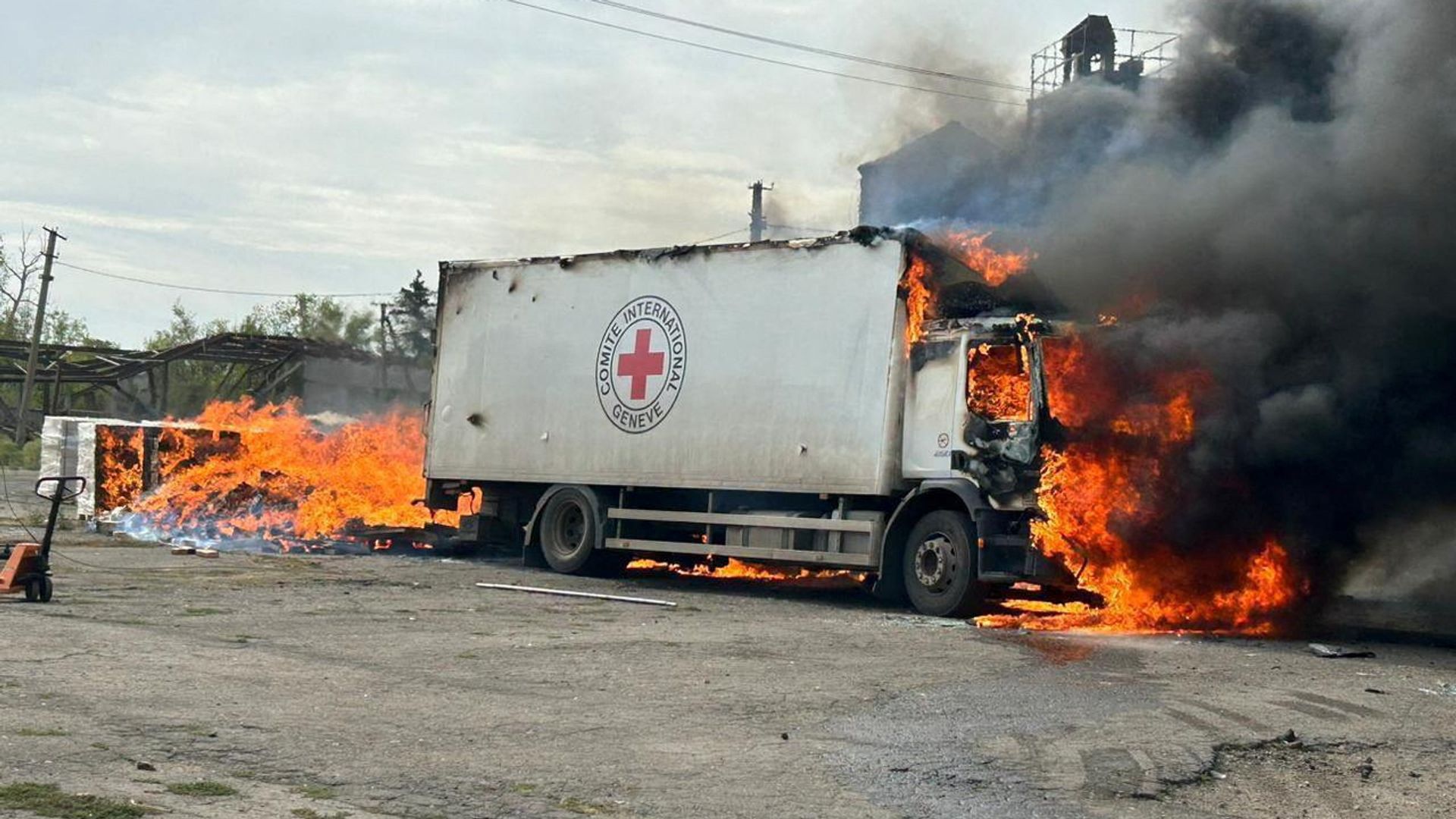 Three Red Cross workers killed after aid vehicles ‘attacked’ by Russia, officials say