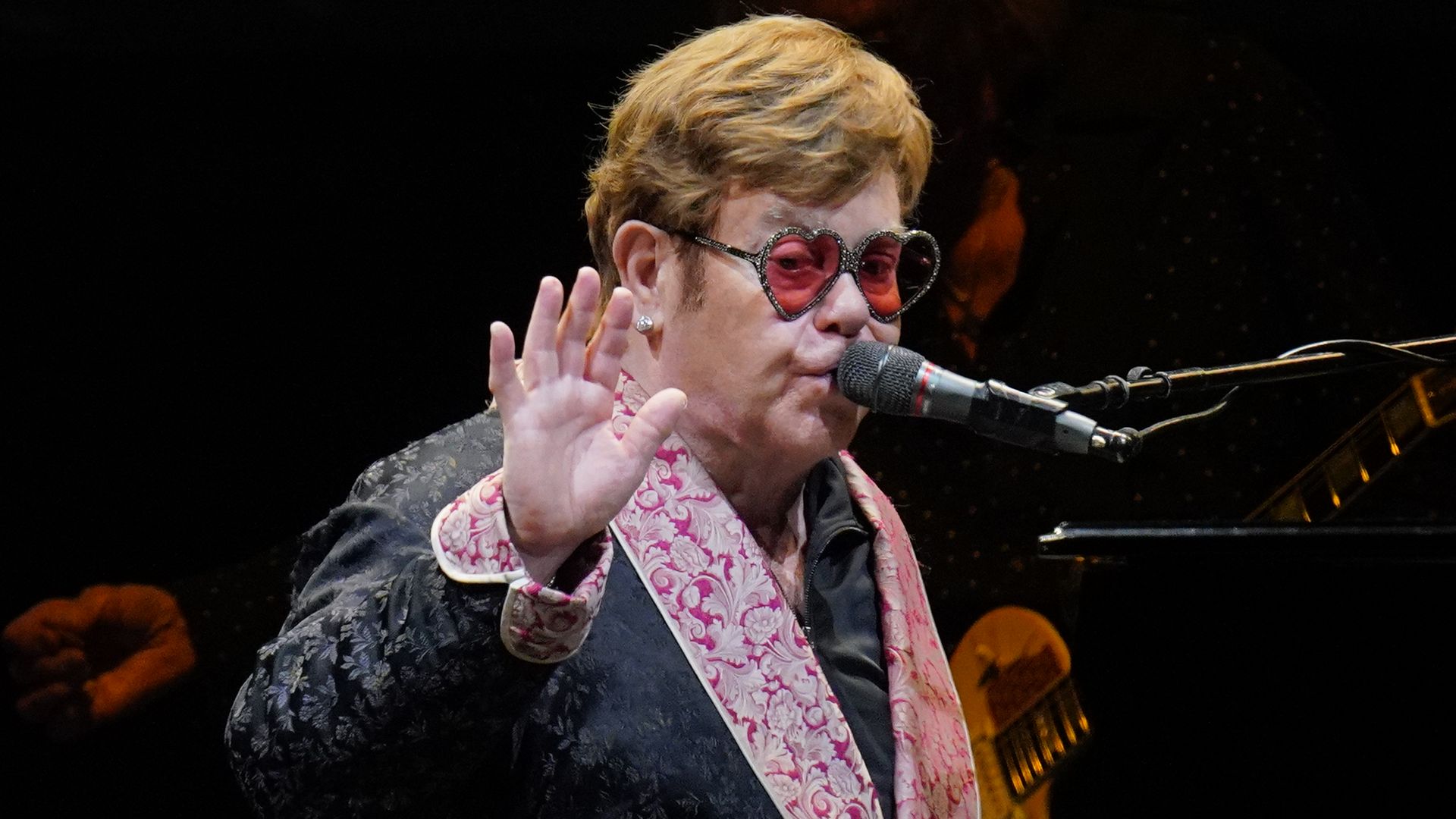 Sir Elton John reveals ‘severe eye infection’ has left him with ‘limited vision’