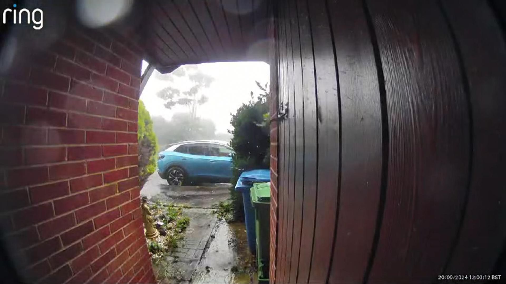 Watch tornado strike Hampshire – bringing down trees, damaging buildings