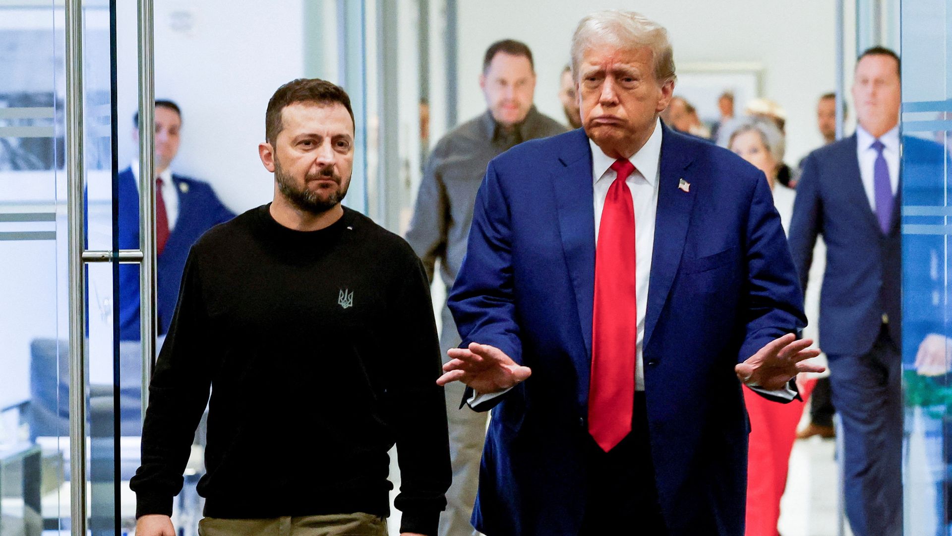 Trump meets Zelenskyy after complaining Ukrainian leader ‘refuses’ to do deal to end war