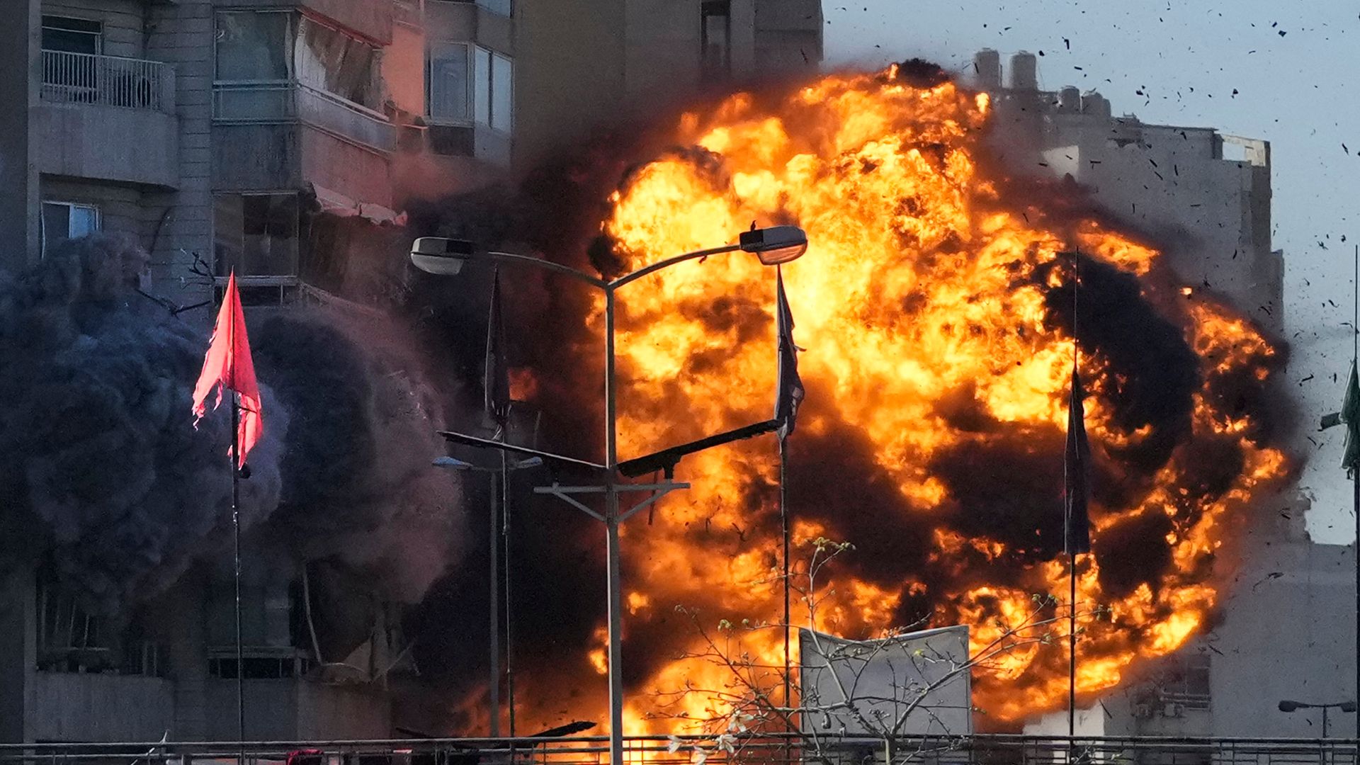 Pictures show moment Israeli bomb exploded at Beirut apartment block