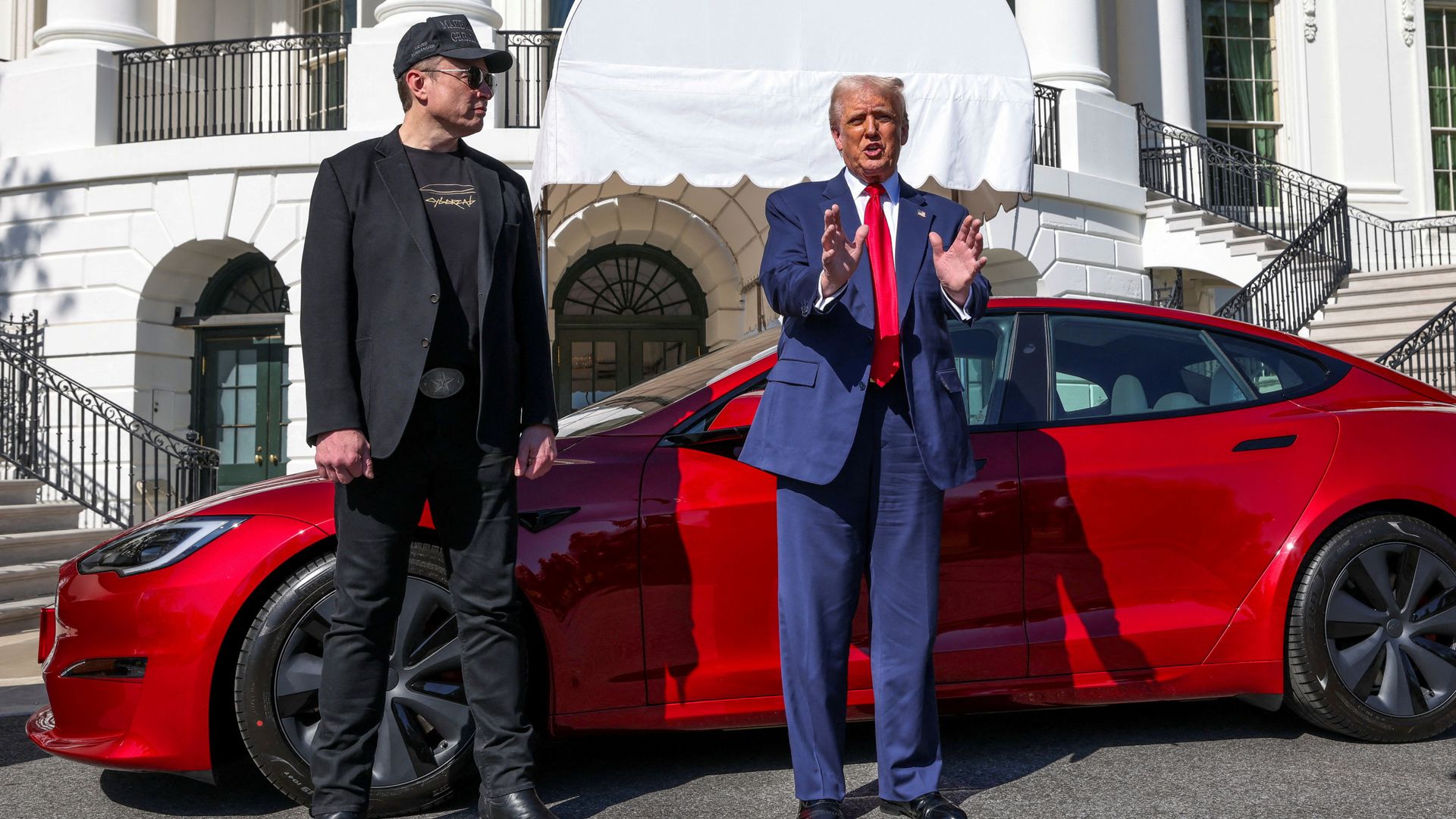 Trump says Musk has ‘lost his mind’ – as president considering selling his Tesla