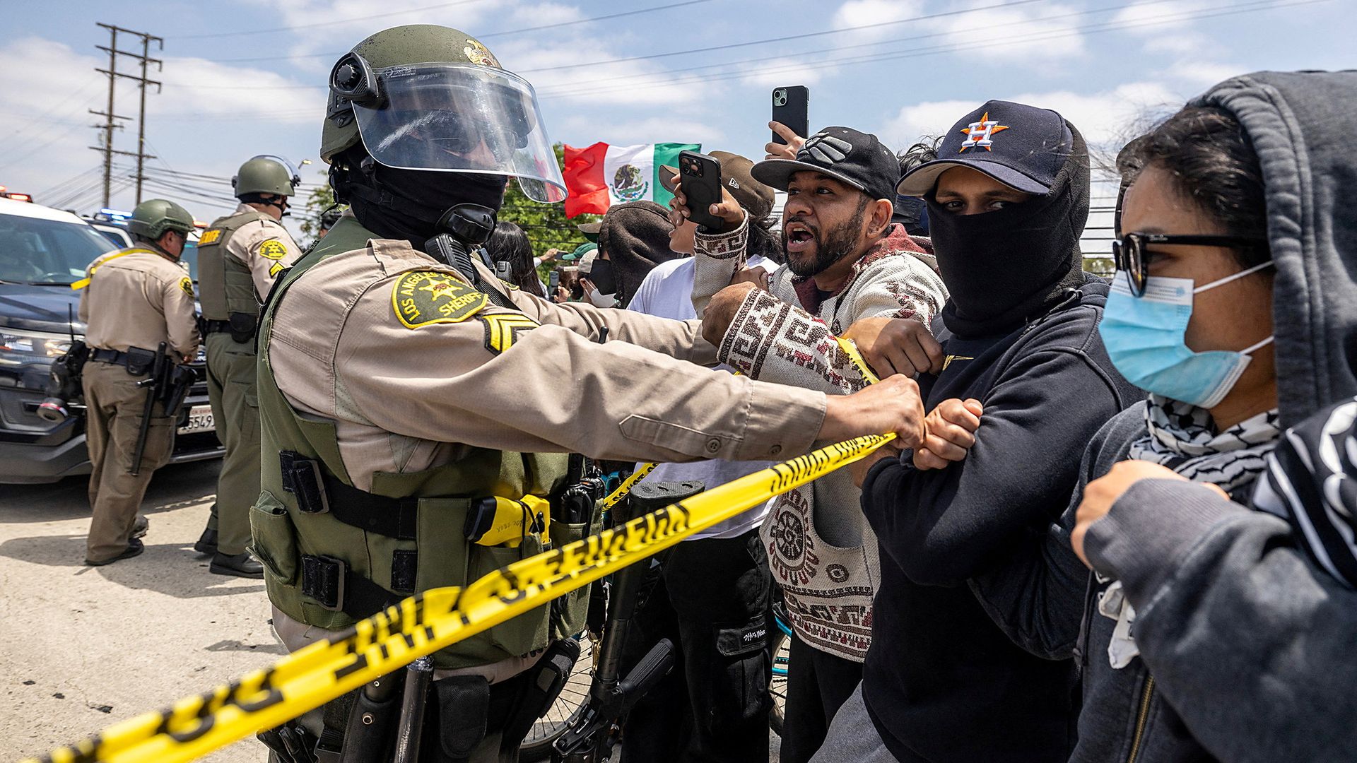 National Guard to be deployed to immigration ‘riots’ – as Trump claims state officials ‘can’t do their jobs’