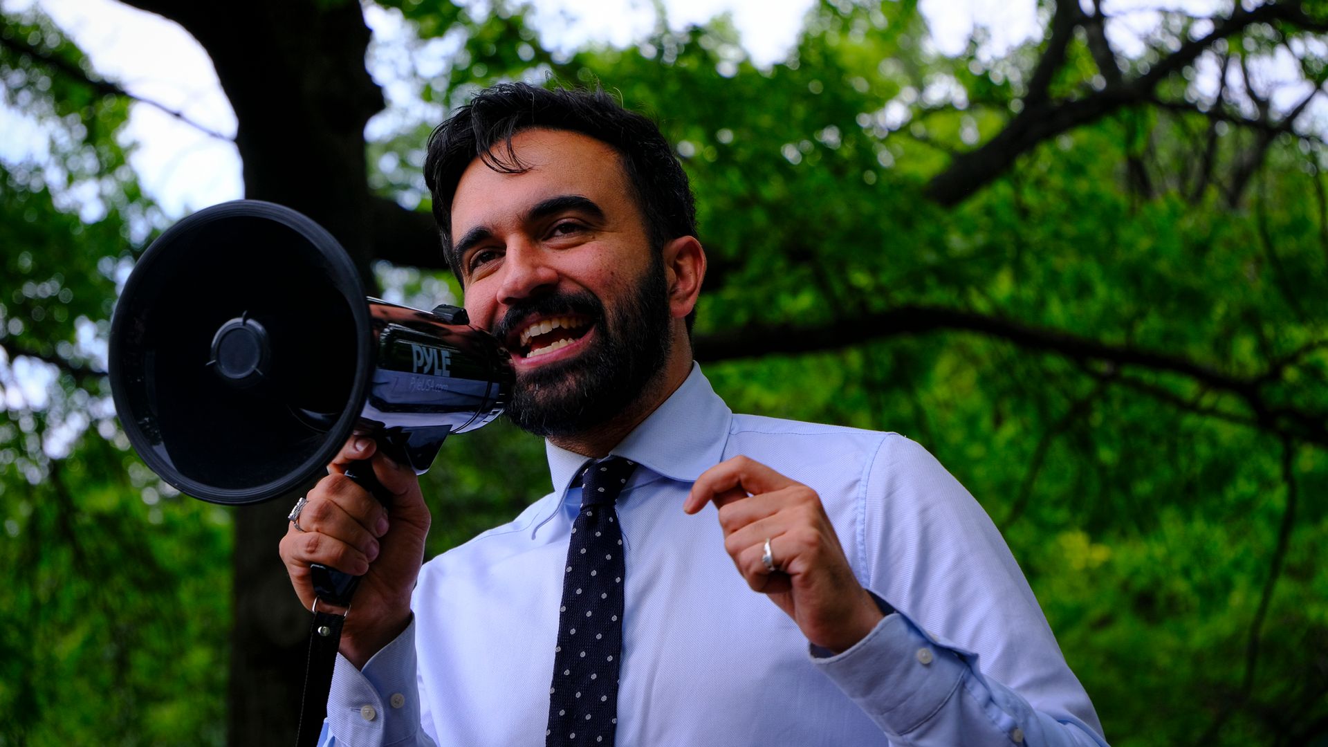 Socialist wins New York City’s Democratic mayoral primary – with promises of free buses and new apartments